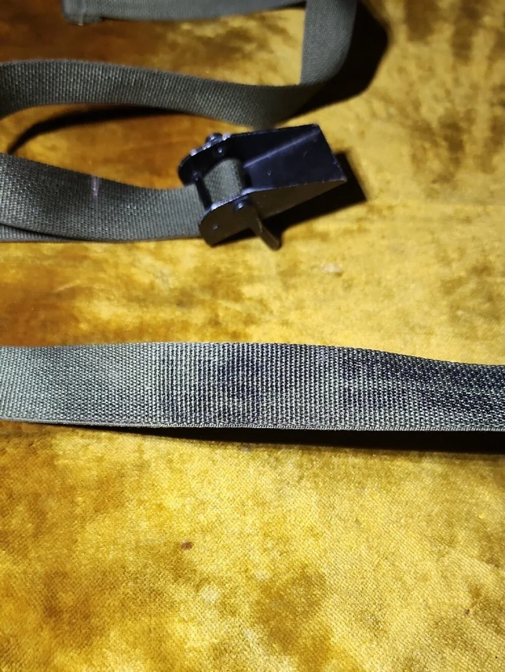 🤩SALE🤩 US Military Tie Down Strap Olive Green Tactical Web with Metal Buckle